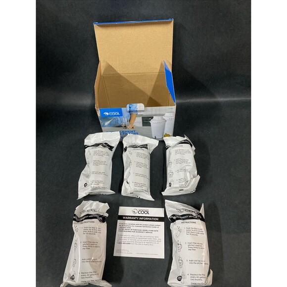 Commercial Cool CCWFB6 Replacement Water‎ Filter Open Box 5 Pack - Picture 3 of 4
